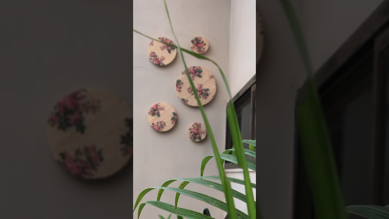 Diy transformation of foam sheet into wall decor ✨#walldecor #decor #homedecor #balconydecorideas