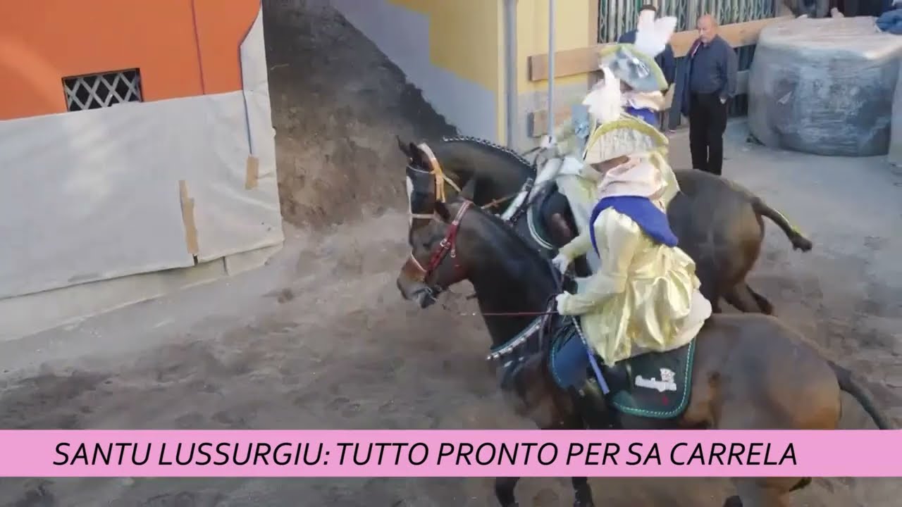 SANTU LUSSURGIU, TUTTO PRONTO PER SA CARRELA 'E NANTI (28-02-2025)