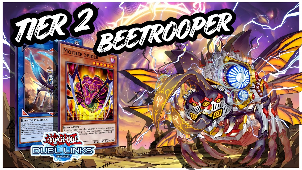 TIER 2 BEETROOPER DECK DUEL LINKS | RANKED GAMEPLAY & INSECT COMBOS