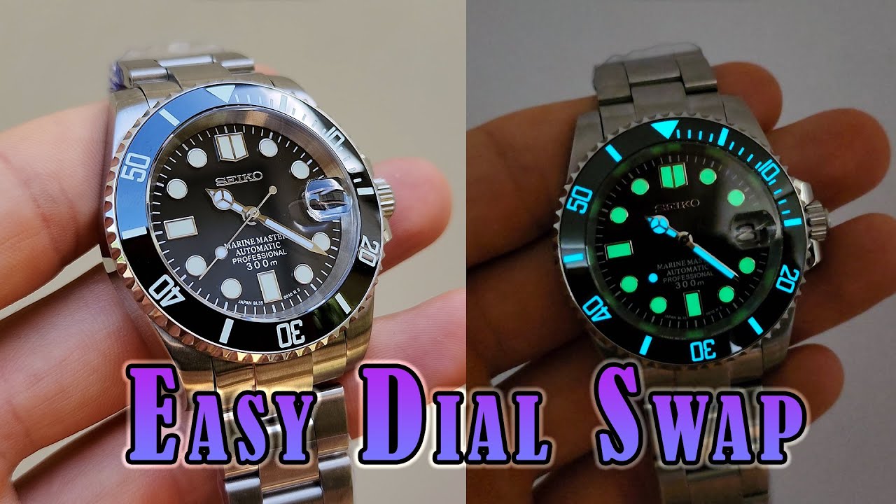 SteelDive и Seiko Modify | Простой моддинг для начинающих | Демонстрация замены циферблата