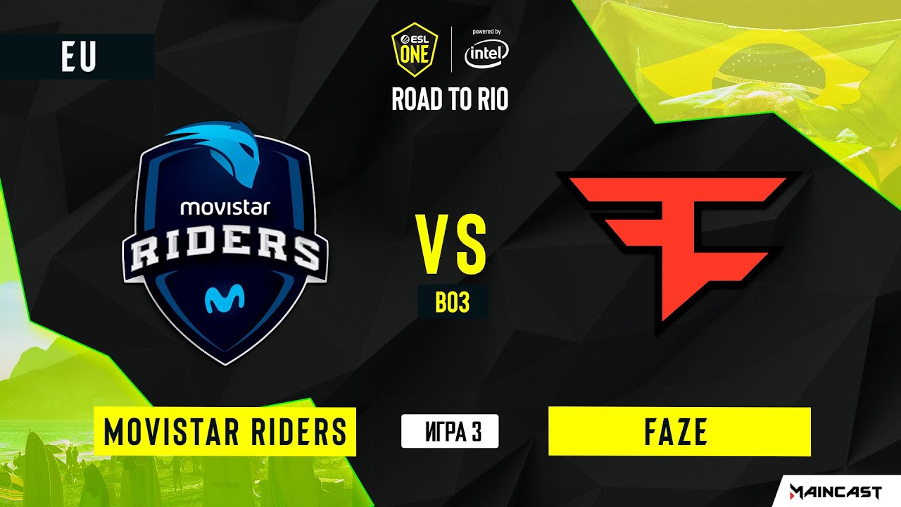 Movistar Riders vs FaZe [Map 3, Inferno] BO3 | ESL One: Road to Rio