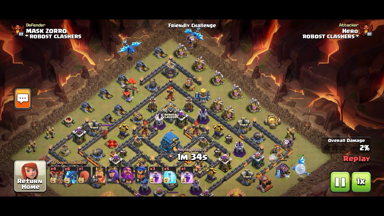 Electro Dragons attack strategy for TH 12 base.