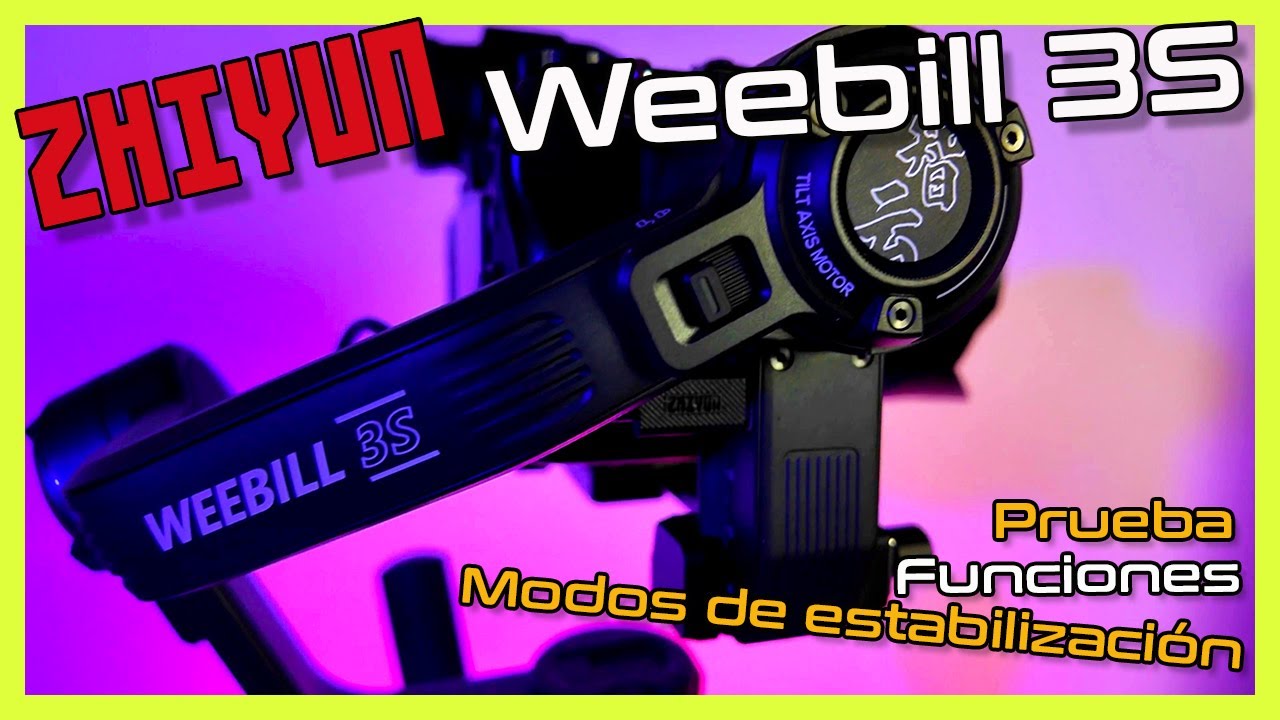 👉ZHIYUN WEEBILL 3S | Funciones y características de este estabilizador de imagen | 📷🎬🎥
