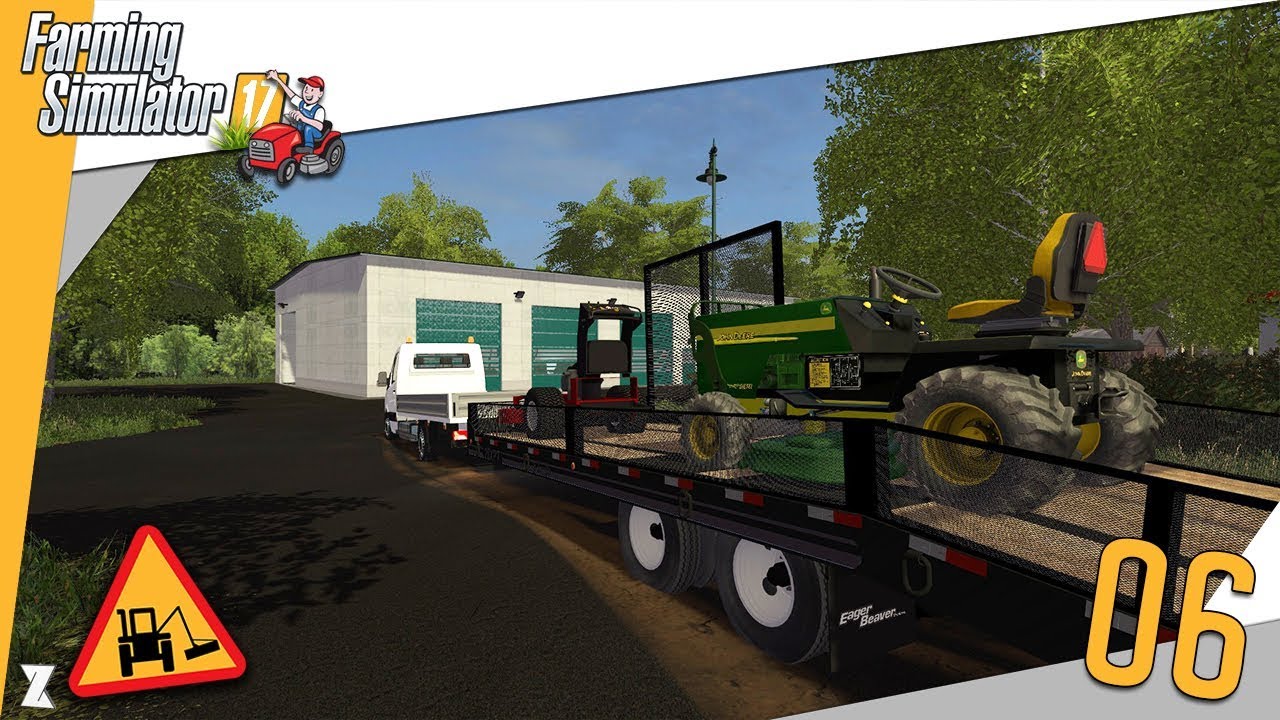 🚜 Farming Simulator 17 🎍 Entretien communal #6 Tonte et d&eacute;broussaillage !