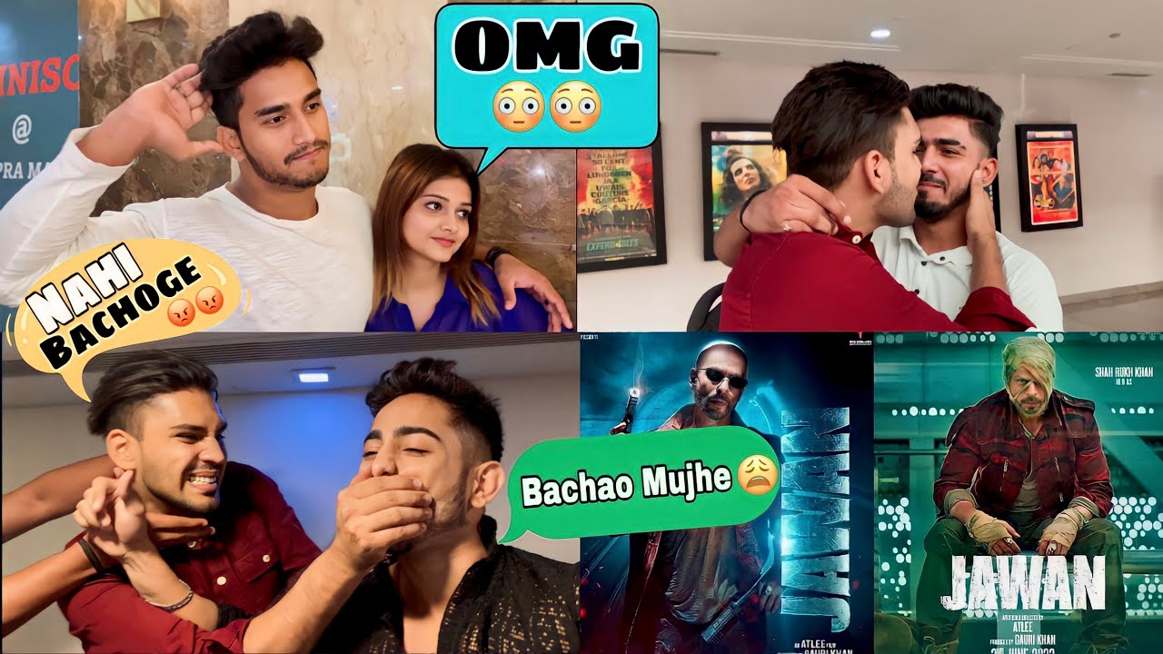 Jawan 1st Day 1st Show full Movie goosebump🔥 |Shahanwaz Gour| Gulfishan Gour Vlog 😍