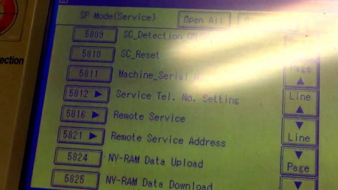 Ricoh 3228c, 3235c, 3245c Copier Error Code sc542