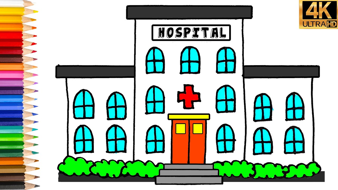 HASTANE RESMİ ÇİZİMİ 🏥 HASTANE NASIL ÇİZİLİR KOLAY 😍 RESİM ÇİZME 🌈 KOLAY ÇİZİMLER