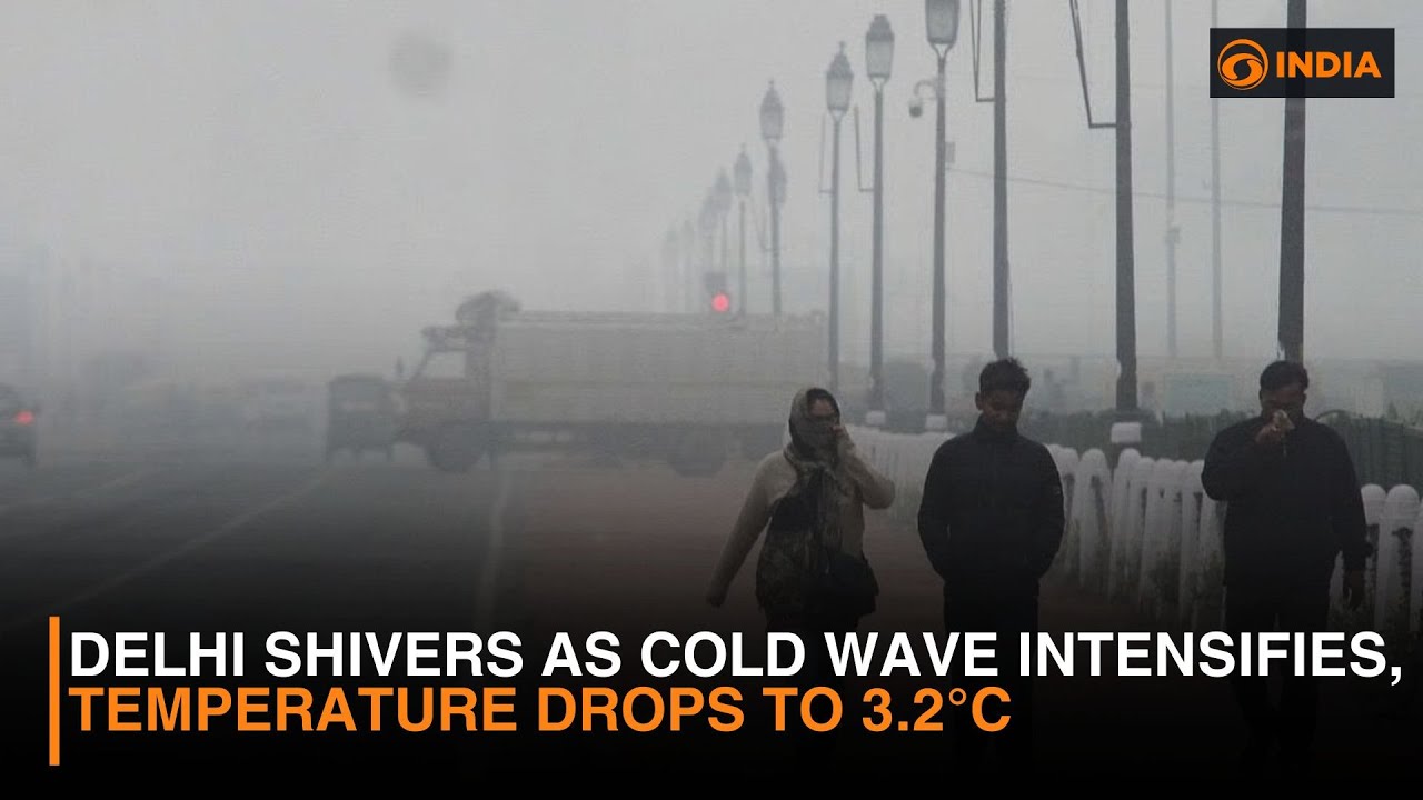 Delhi Shivers as Cold Wave Intensifies, Temperature Drops to 3.2&deg;C