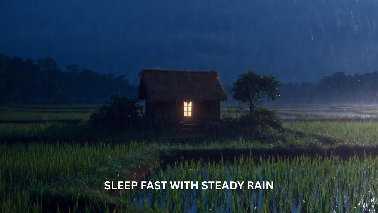Fall Asleep to Steady Rain Sounds for Deep Sleep | Block Noise & Calm the Mind (8 Hours)
