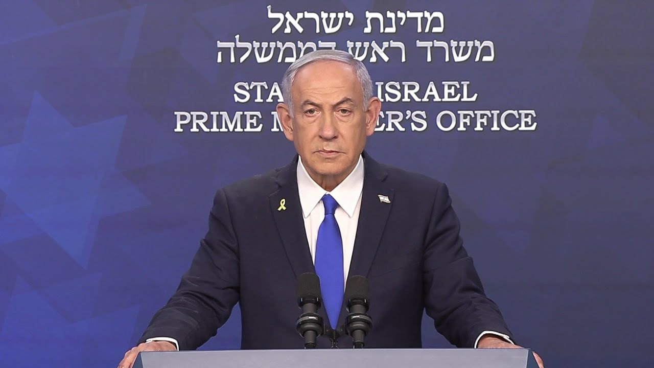 ראש הממשלה בנימין נתניהו במסיבת עיתונאים