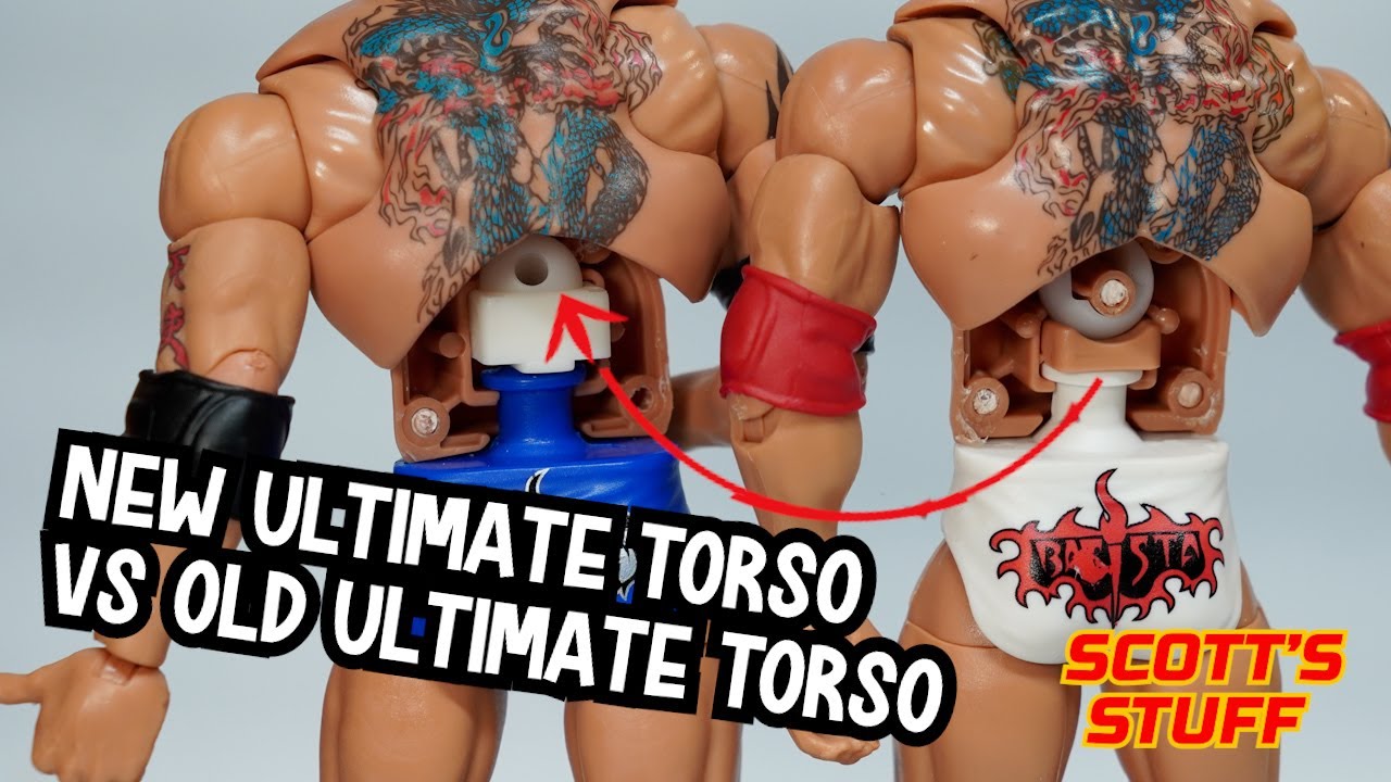 Differences in the original Ultimate Torsos and the New ones | Mattel WWE figures
