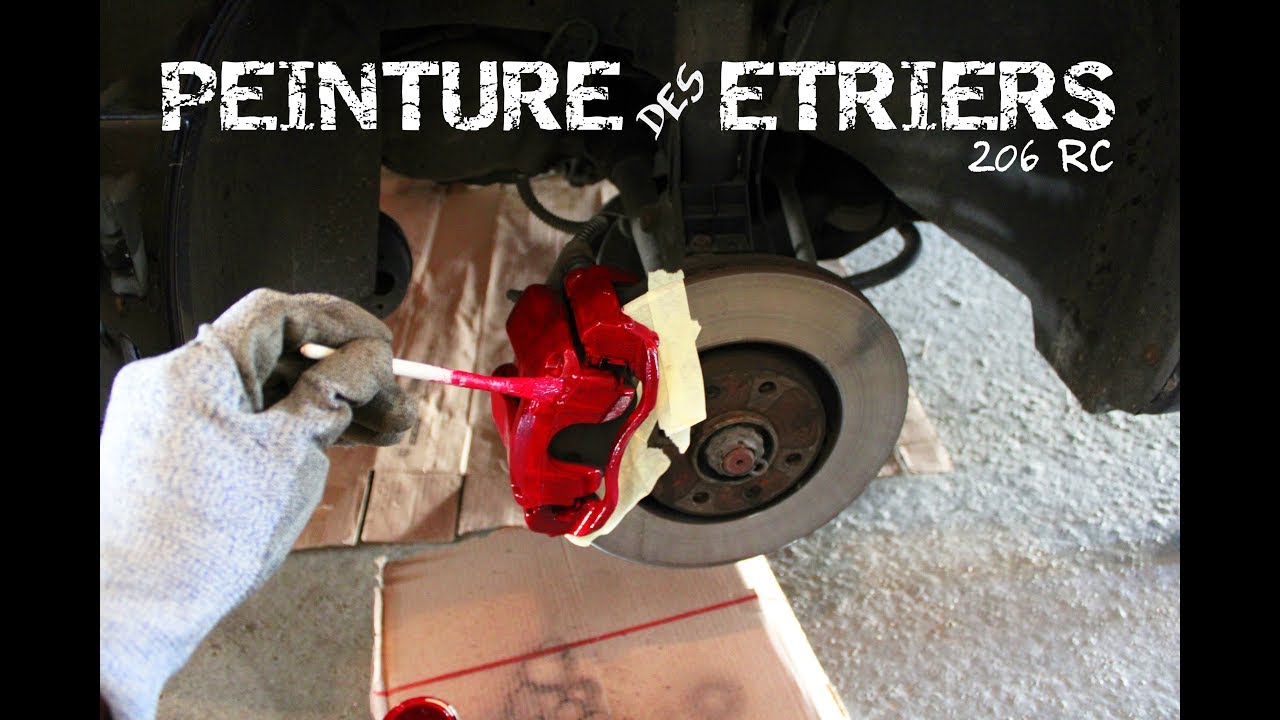 206 RC : Peinture des étriers en rouge | Kit Foliatec