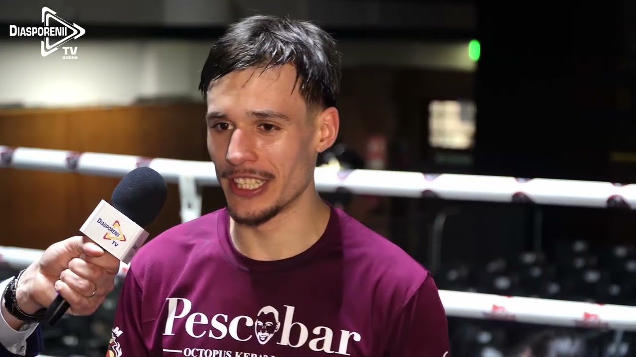 Giorgio Isăilă boxeaza la Londra in liga profesionista la York Hall
