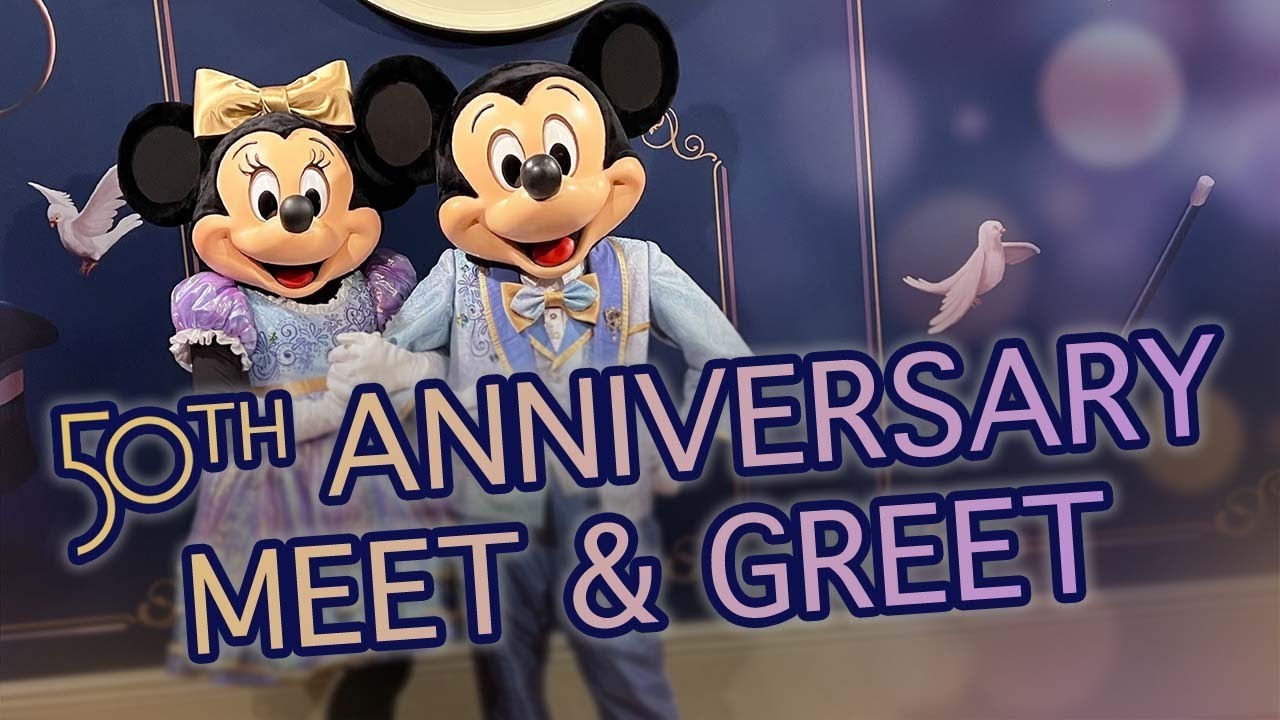 Meet Minnie Mouse in 50th Anniversary Outfit at Magic Kingdom
