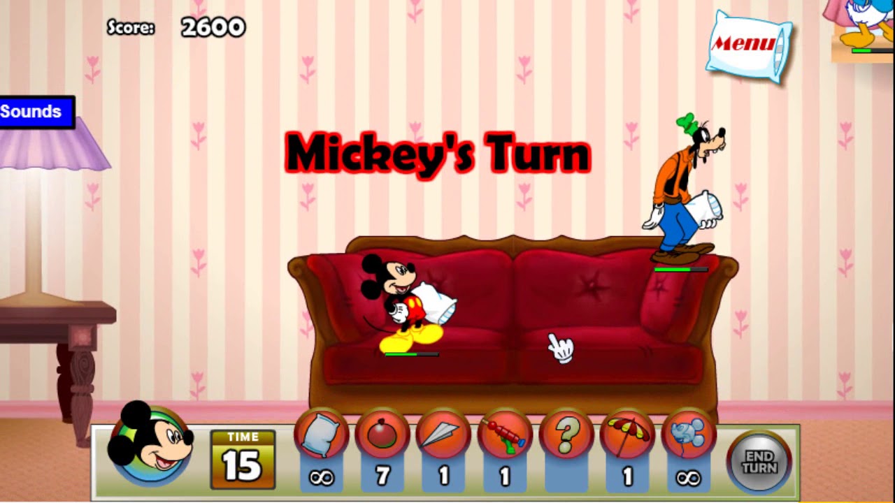 Mickoy Mouse Pillow Wars