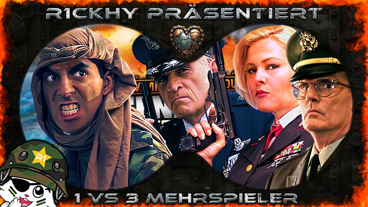 1vs3 Multiplayer - Silent vs Mistress & Kevin & R1ckhy 📢 Command & Conquer Generals Zero Hour #8