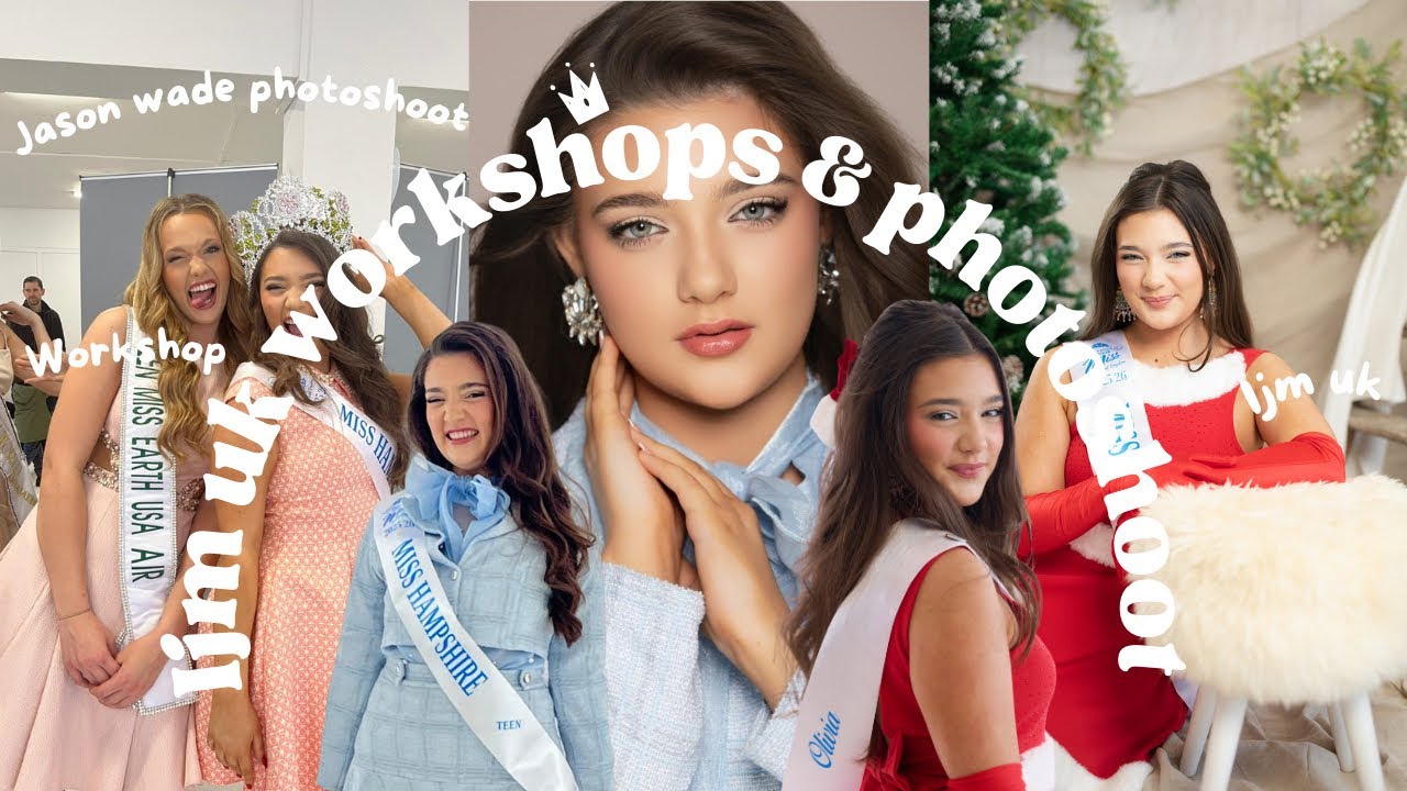 International junior miss UK workshops & Jason Wade photoshoot 🩵🇬🇧 | I AM OLIVIA CLARKE 