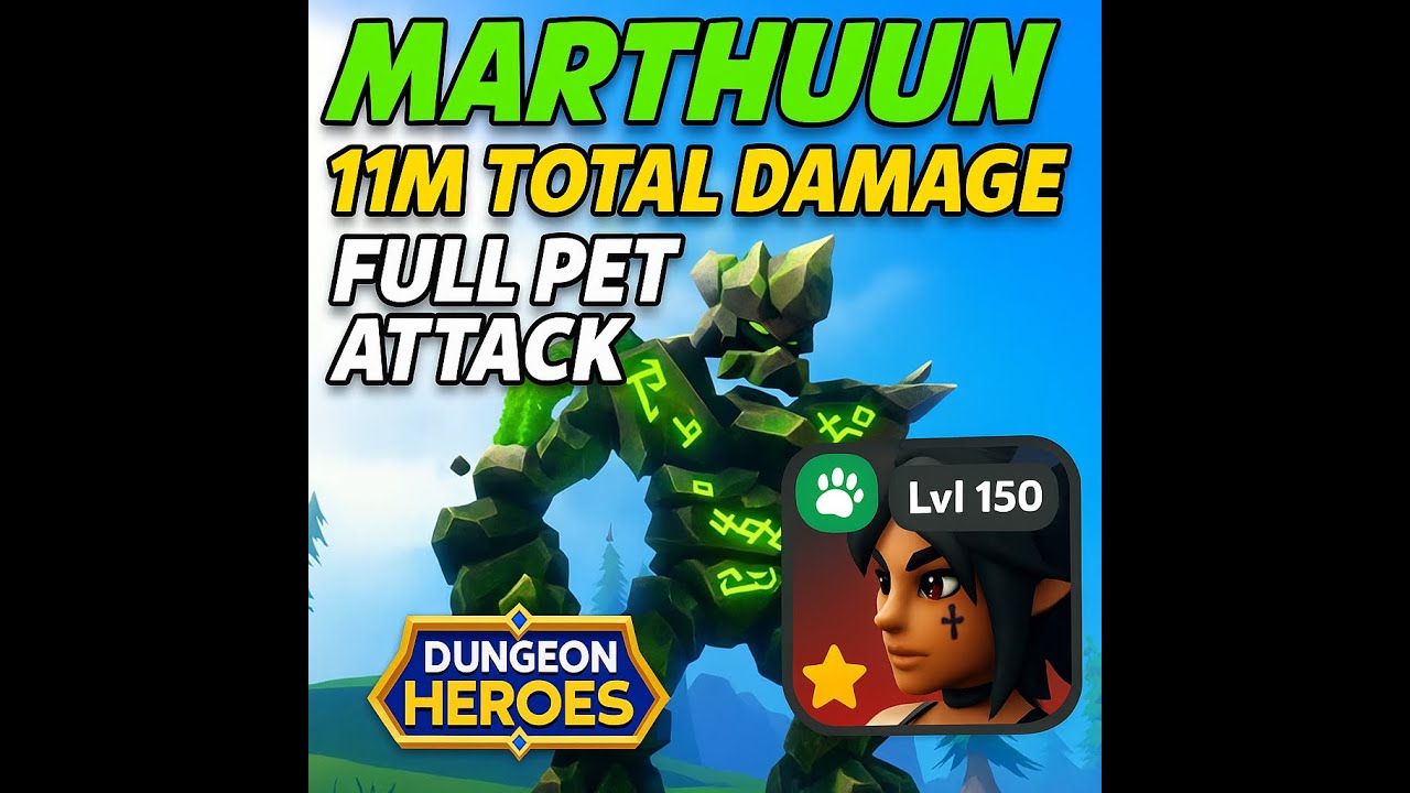 Marthuun Carry, 11M total damage [Dungeon Heroes]