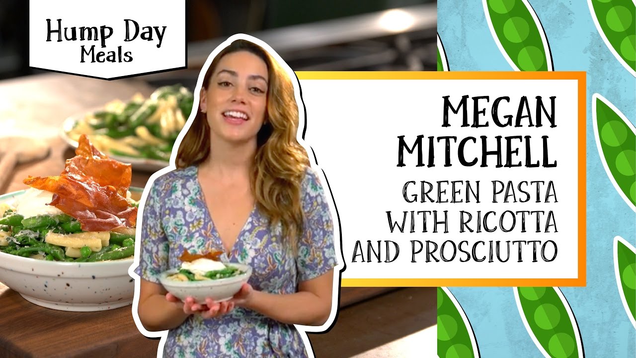 Green Pasta with Ricotta & Prosciutto | Hump Day Meals - Megan Mitchell