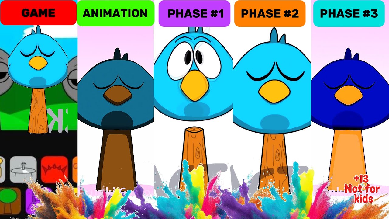 My Sprunki OC: Sleepy Bird (from Pocoyo) Game, Animation, Phase 1, Phase 2, Phase 3 | Crash Sprunki