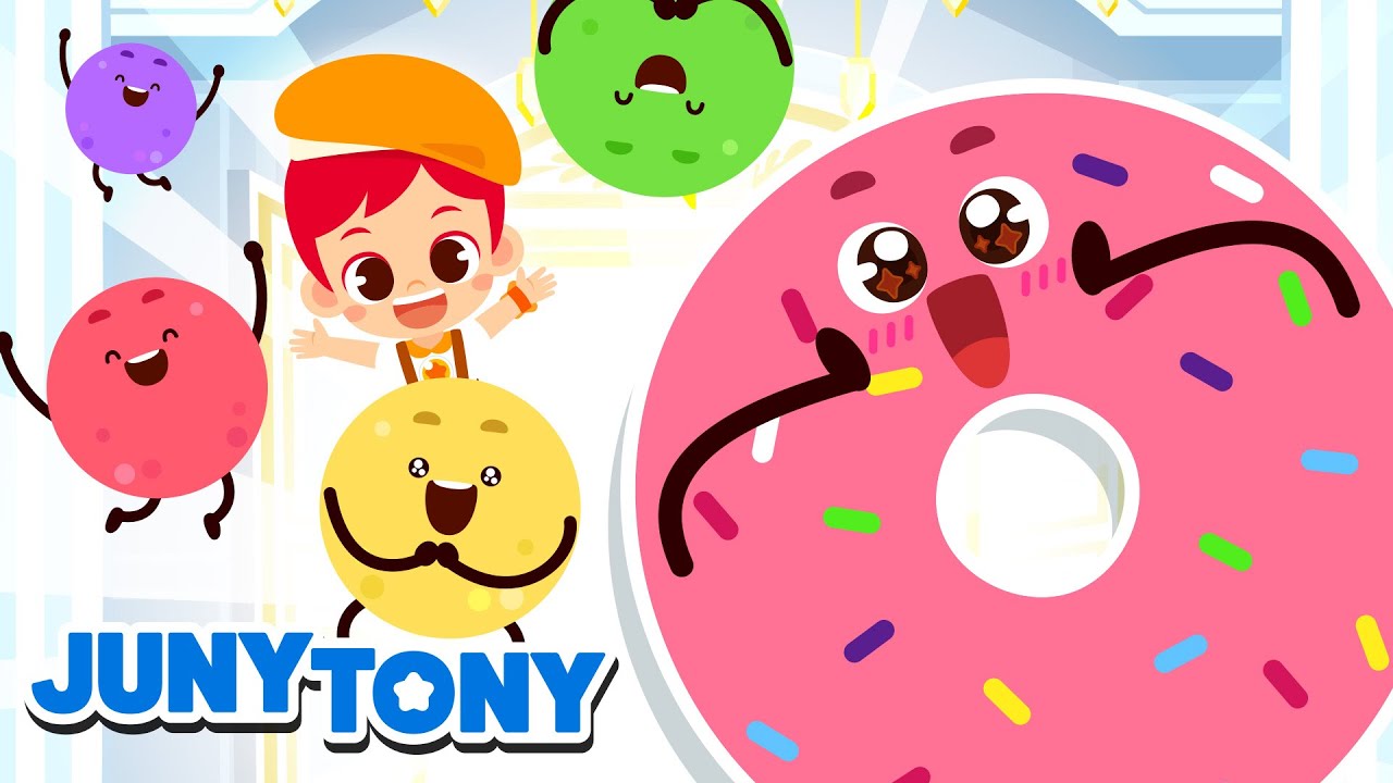 Rainbow Donuts&rsquo; Bakery Ball 🍩 Colorful Doughnuts Dance Party｜Kids Songs｜JunyTony