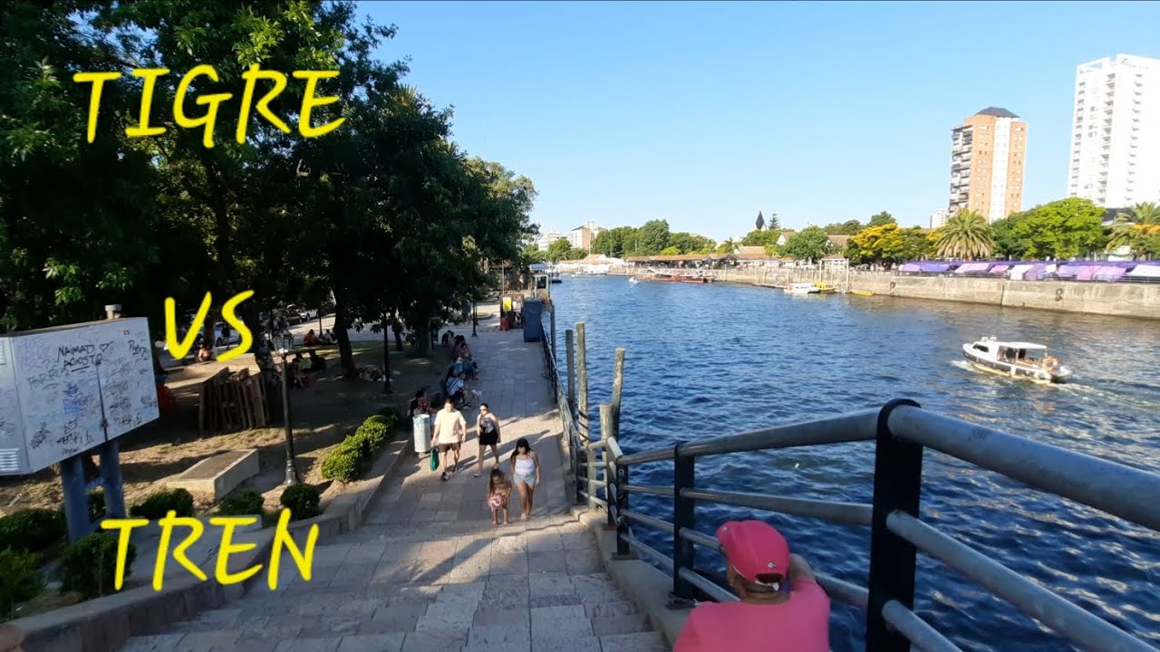 POR TIGRE Y SIN TREN .   HAY MENOS GENTE ?   O IGUAL?