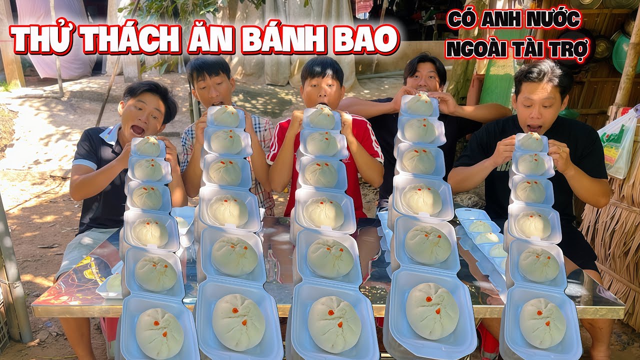 Cứ nghĩ là thử thách ăn bánh bao minh sây và minh siển ăn trúng phải thứ này  | HoàiPhong TV
