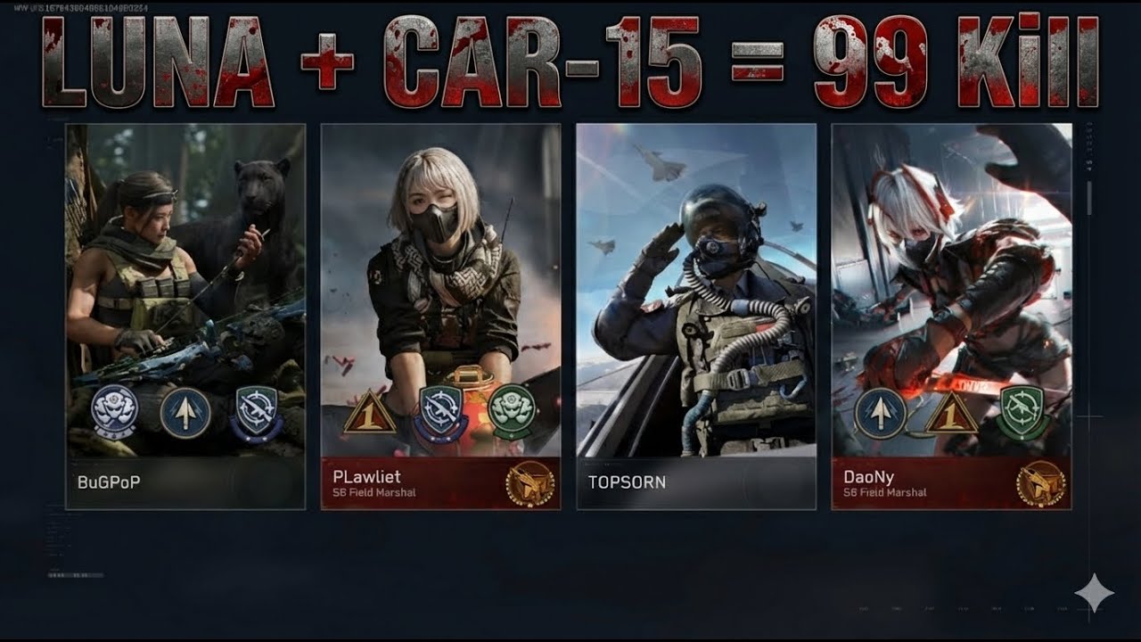 Delta Force | LUNA + CAR-15 = 99 Kill
