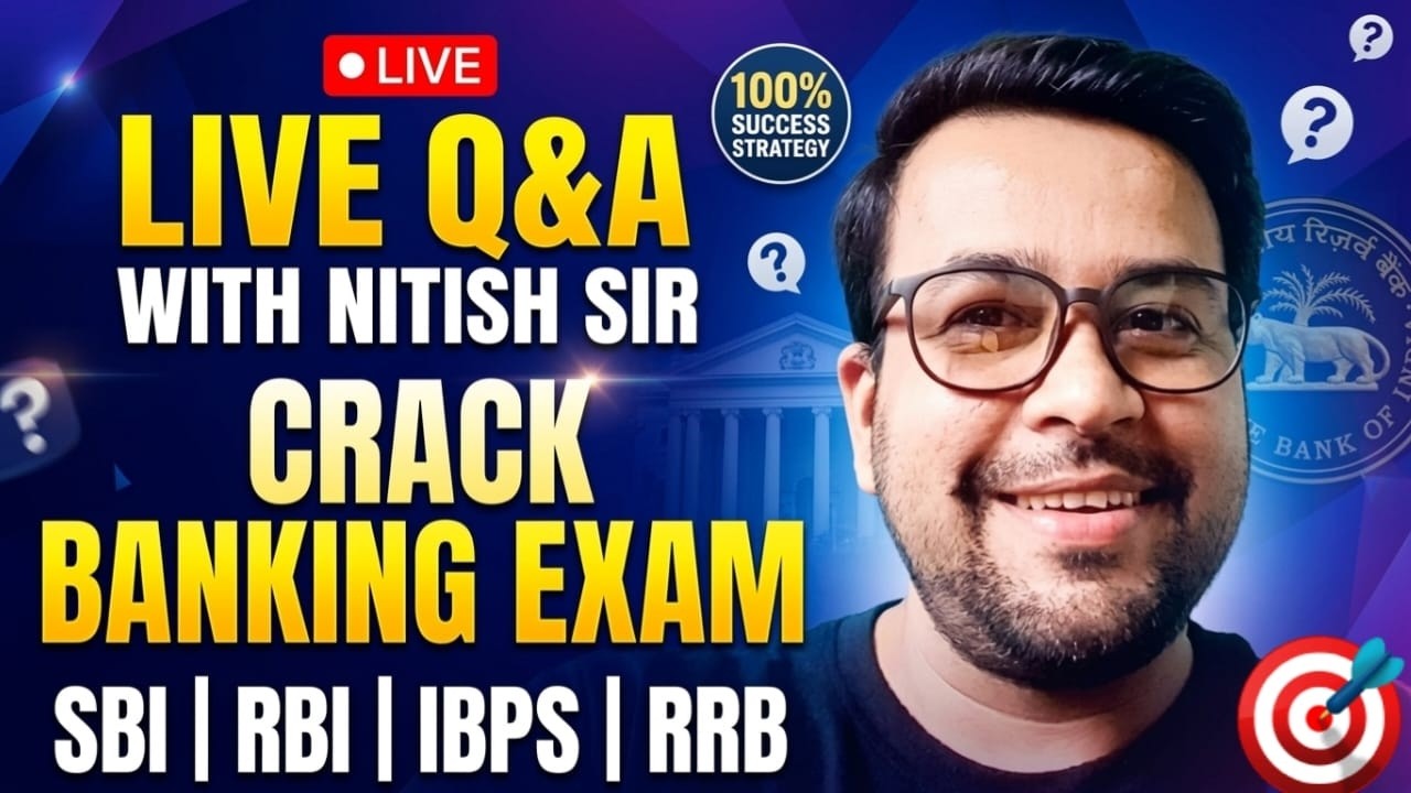🔴 LIVE Q&A with Nitish Sir 🎯 | Be Banker in 2026 💼🔥 | Success IQ 🧠📈