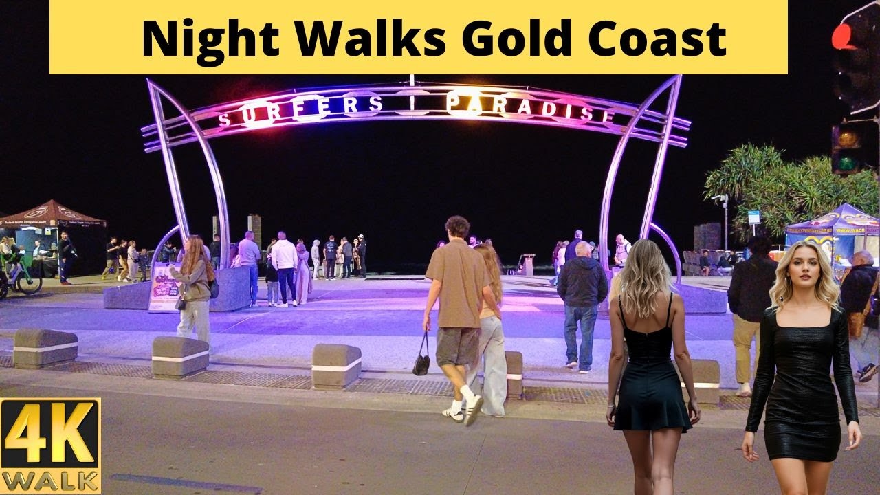 Nightlife Walk at Surfers Paradise Gold Coast Australia 🇦🇺 June 2025