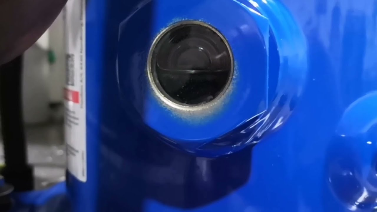 A simple way to add compressor oil to flake ice machine system