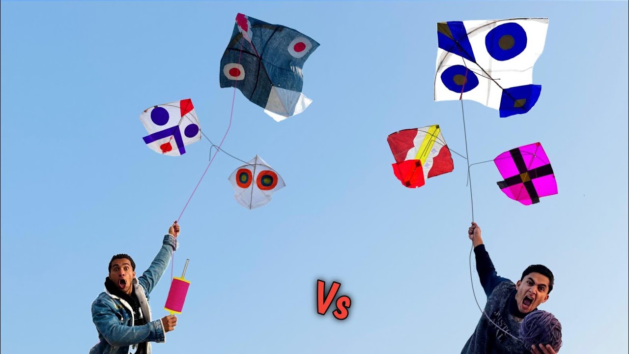 5 Nasir kite Vs 5 Abubaker Kite Cutting Challenge In Lahore Basant 