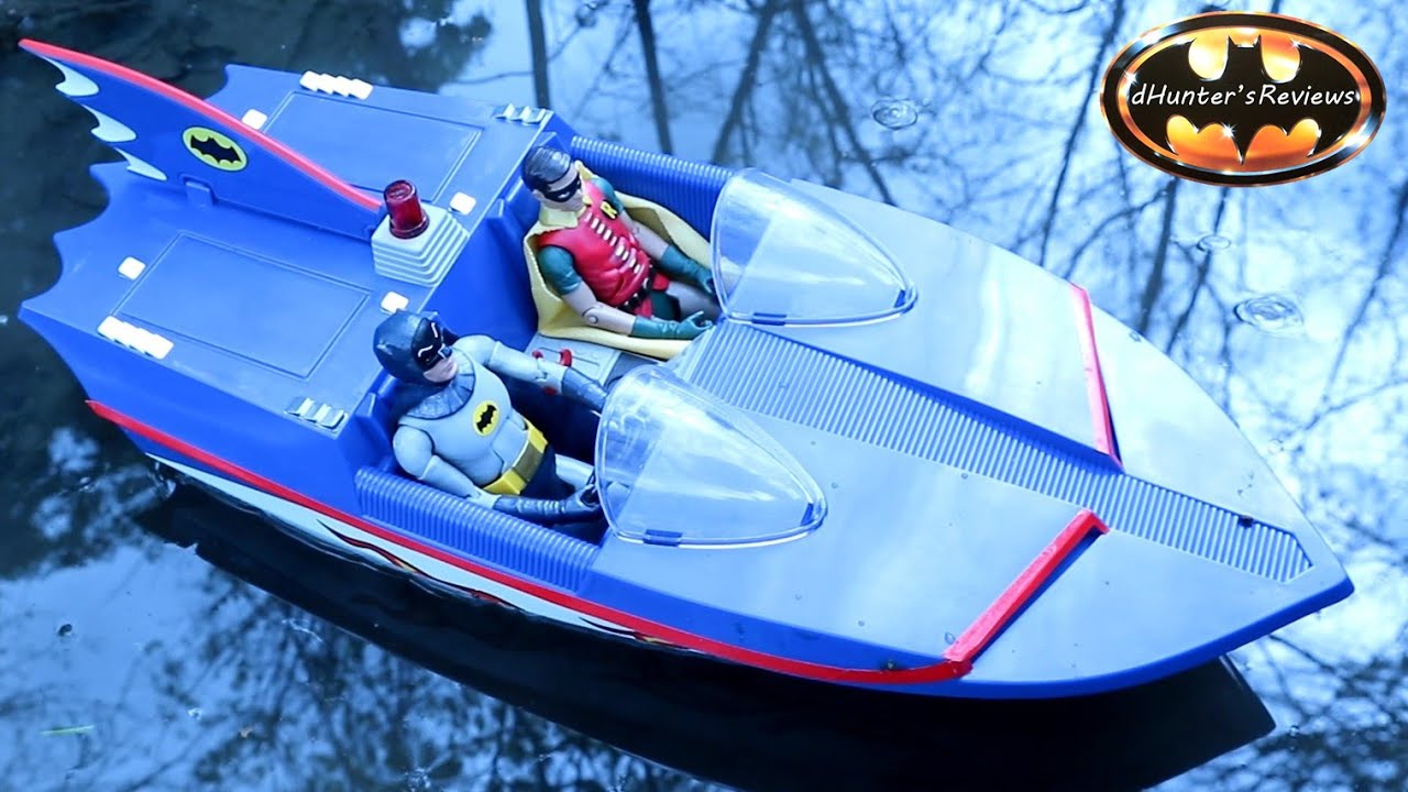 McFarlane Batboat Batman Classic TV Series 1966 Adam West Bat Boat Action Figure Vehicle Review