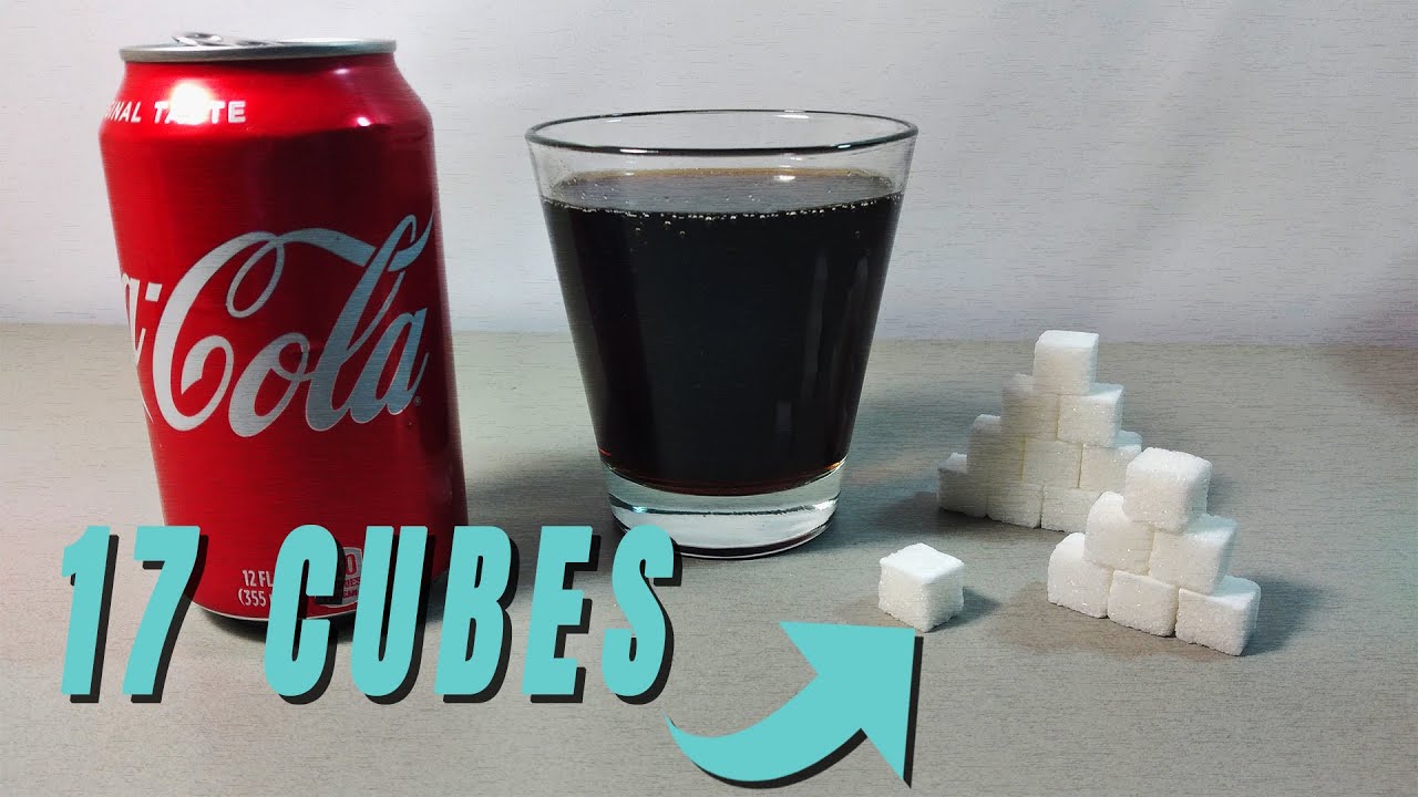 Сколько сахара содержится в банке газировки Coca-Cola (12 жидких унций/355 мл)?
