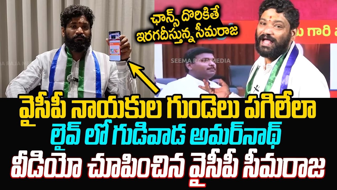 Seemarajaకు దొరికిపోయిన YCP Gudivada Amarnath | Gudivada Amarnath latest | seemaraja latest | TT