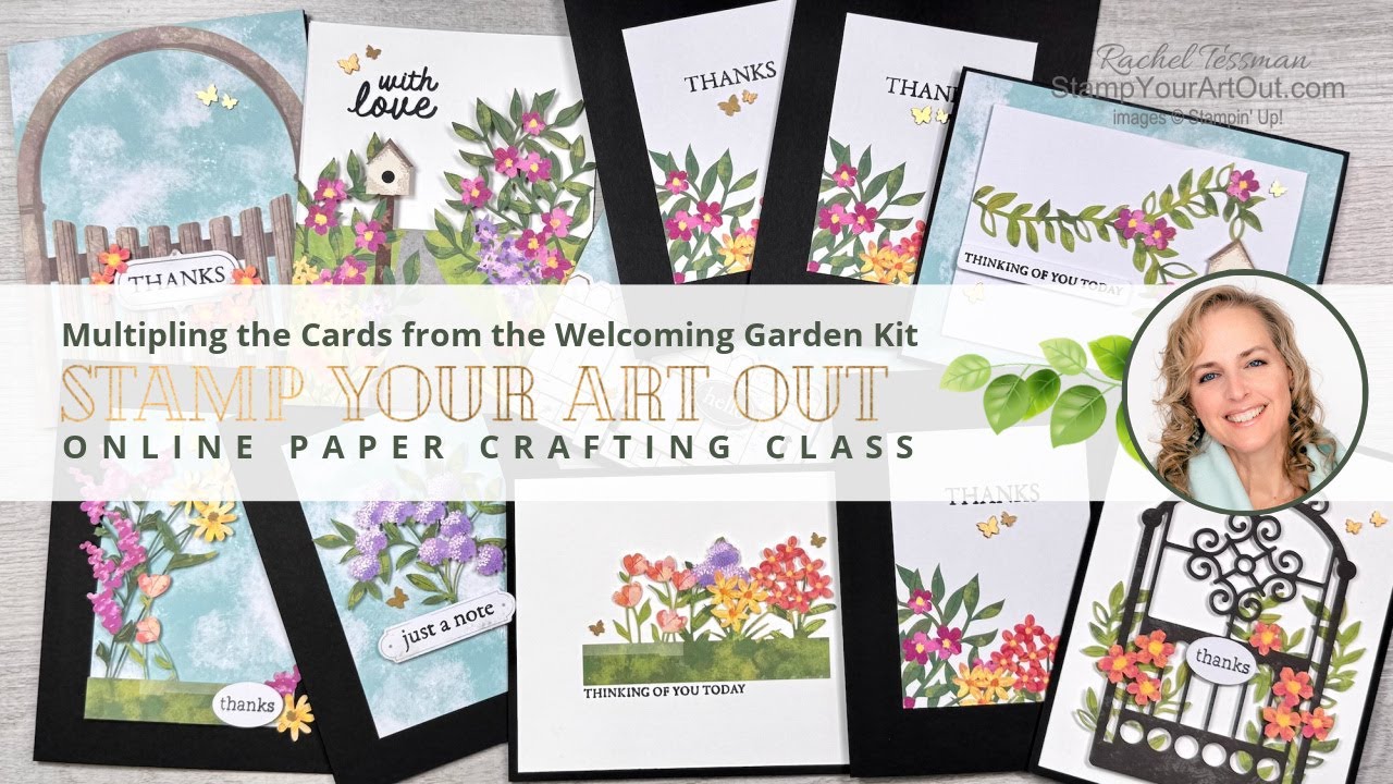 Multiplying the Cards from the Welcoming Garden Kit
