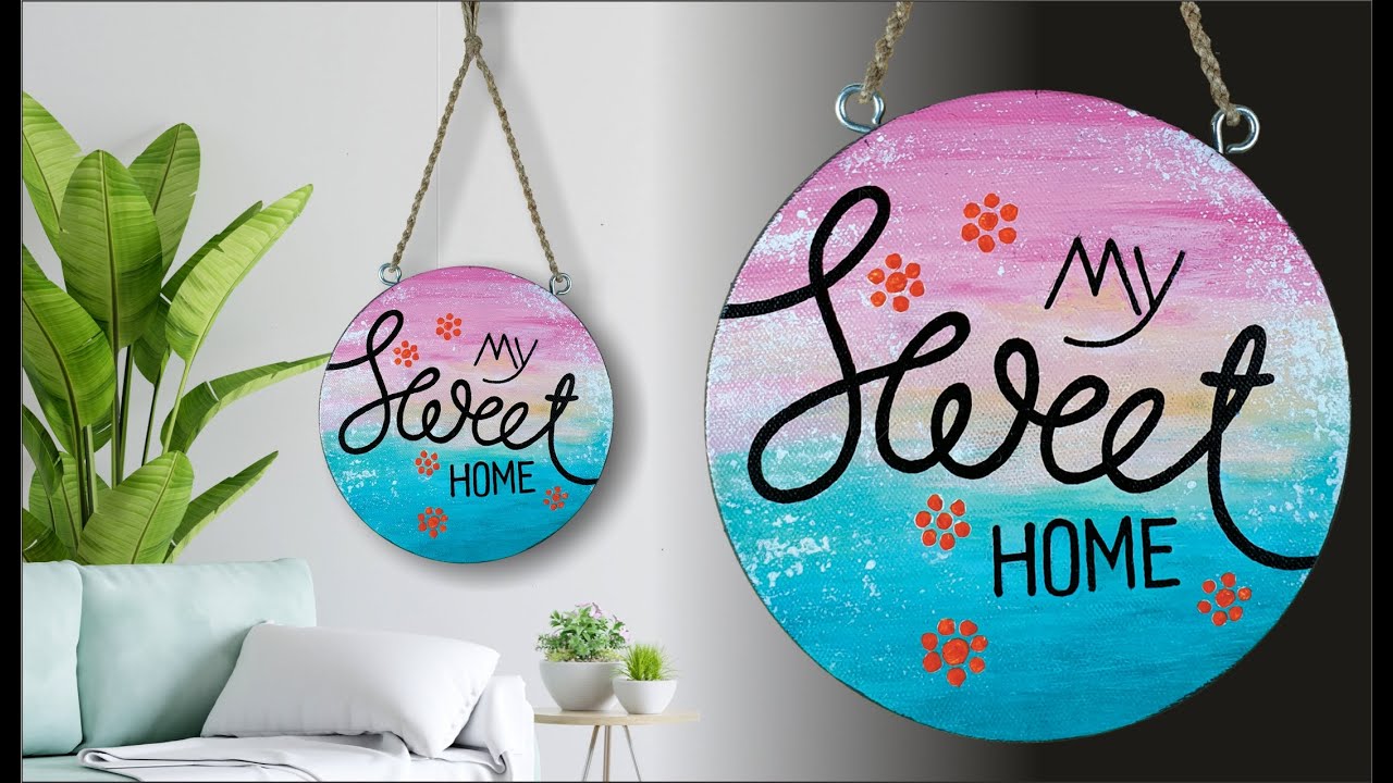 My sweet home acrylic Painting  on Canvas #acrylicpainting #video  #canvaspainting  #art #artist