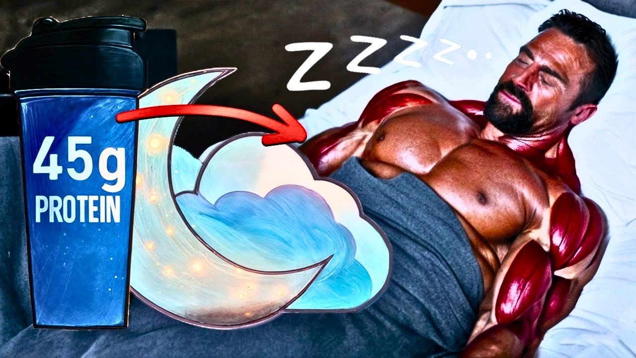 Proteína Antes de Dormir - Ela Realmente Ajuda a Construir Músculo Mais Rápido? (Novos Estudos)