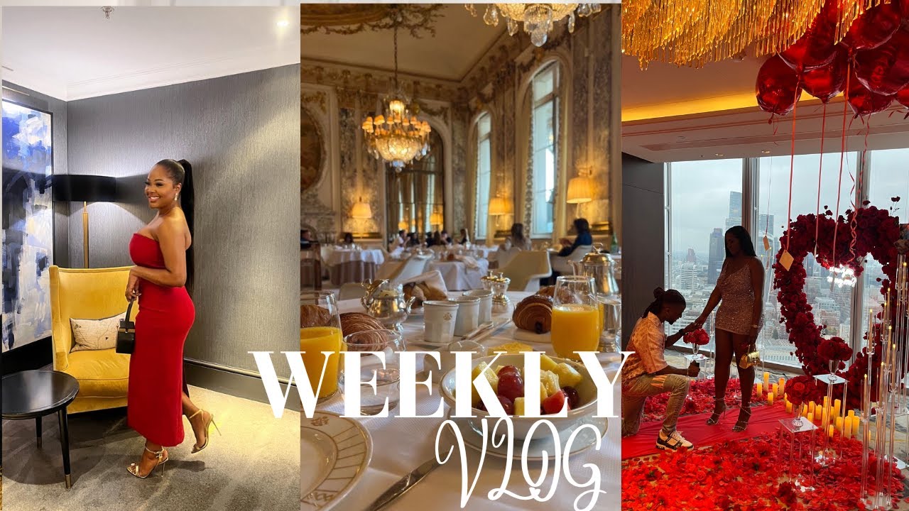 VLOG | SUPRISE ENGAGEMENT,  ADDRESSING NEGATIVITY, AFTERNOON TEA, & MORE | Edwige ala mode