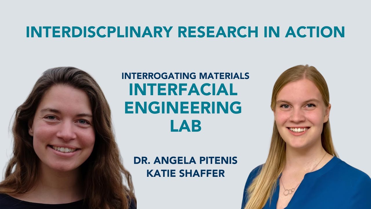 INTERDISCIPLINARY RESEARCH IN ACTION:  Dr. Angela Pitenis and Katie Shaffer