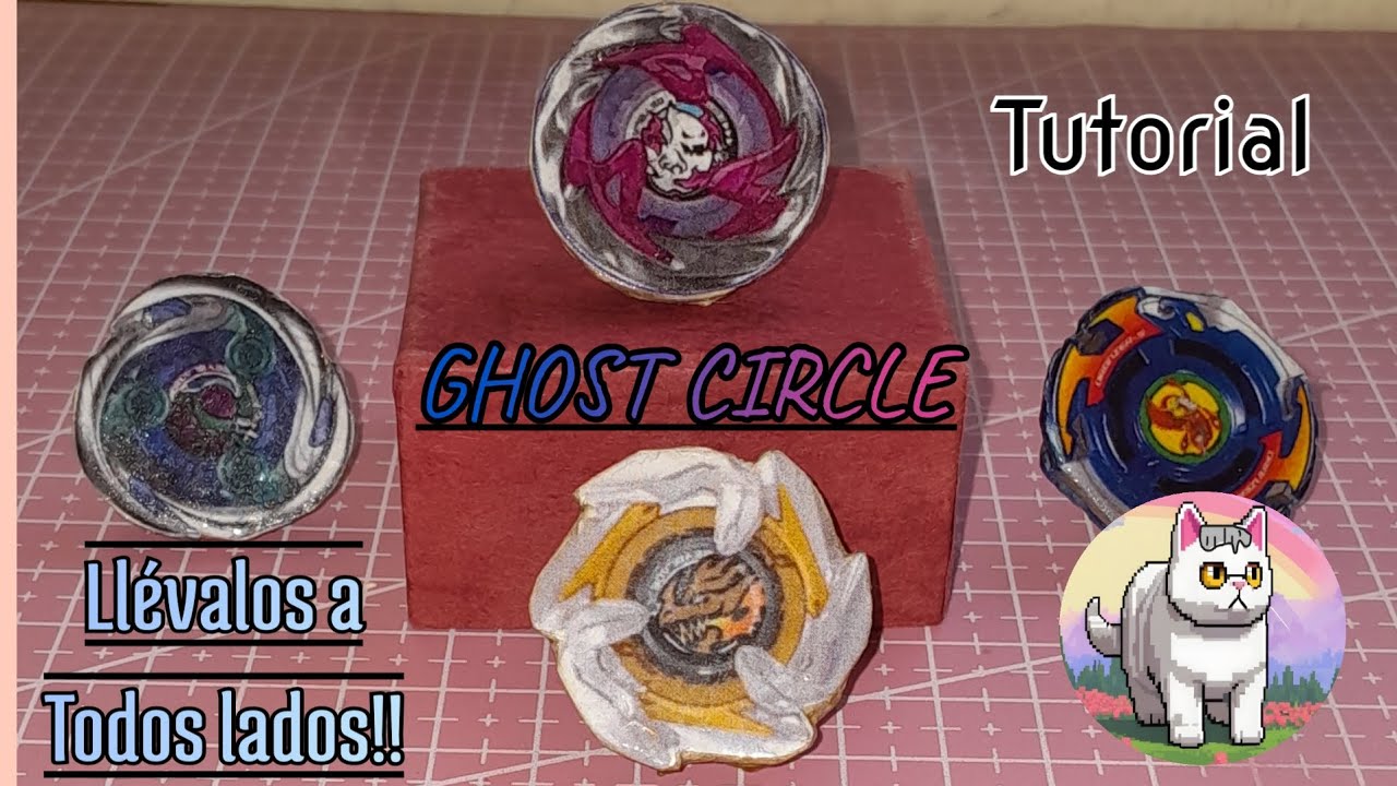 Crea tu propio Beyblade Ghost Circle|| Tutorial DIY|| Monty Craft 👻