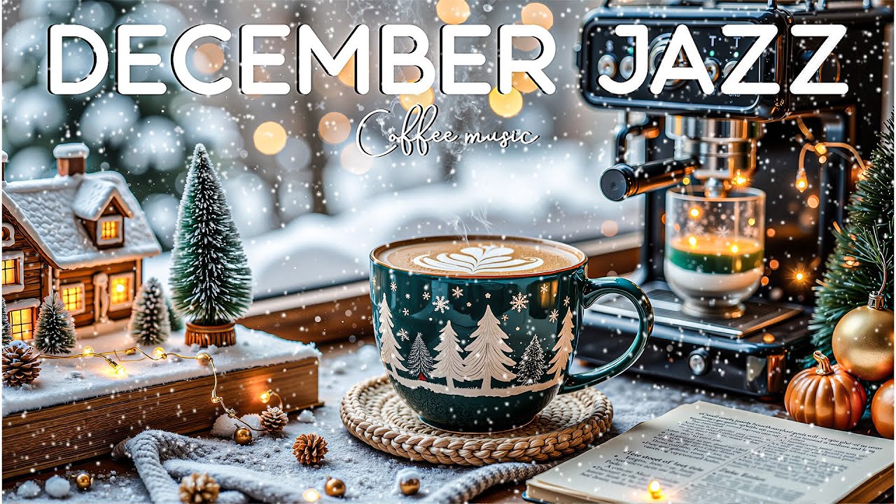 Relaxing Winter Jazz at a Cozy Coffee Shop ⛄ Warm Piano Jazz Music for Studying & Focus☕
