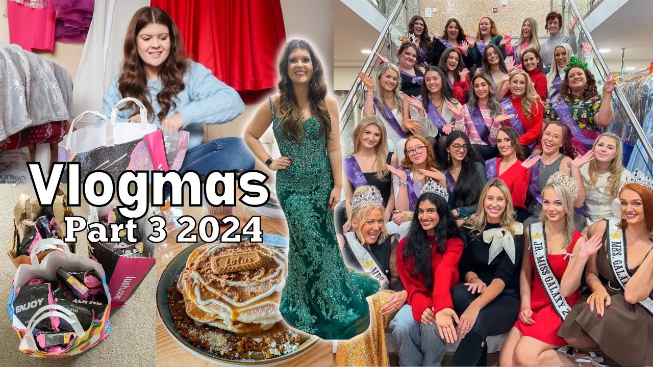 Vlogmas: the BIGGEST haul you've ever seen, a pageant meet up, and festive stress