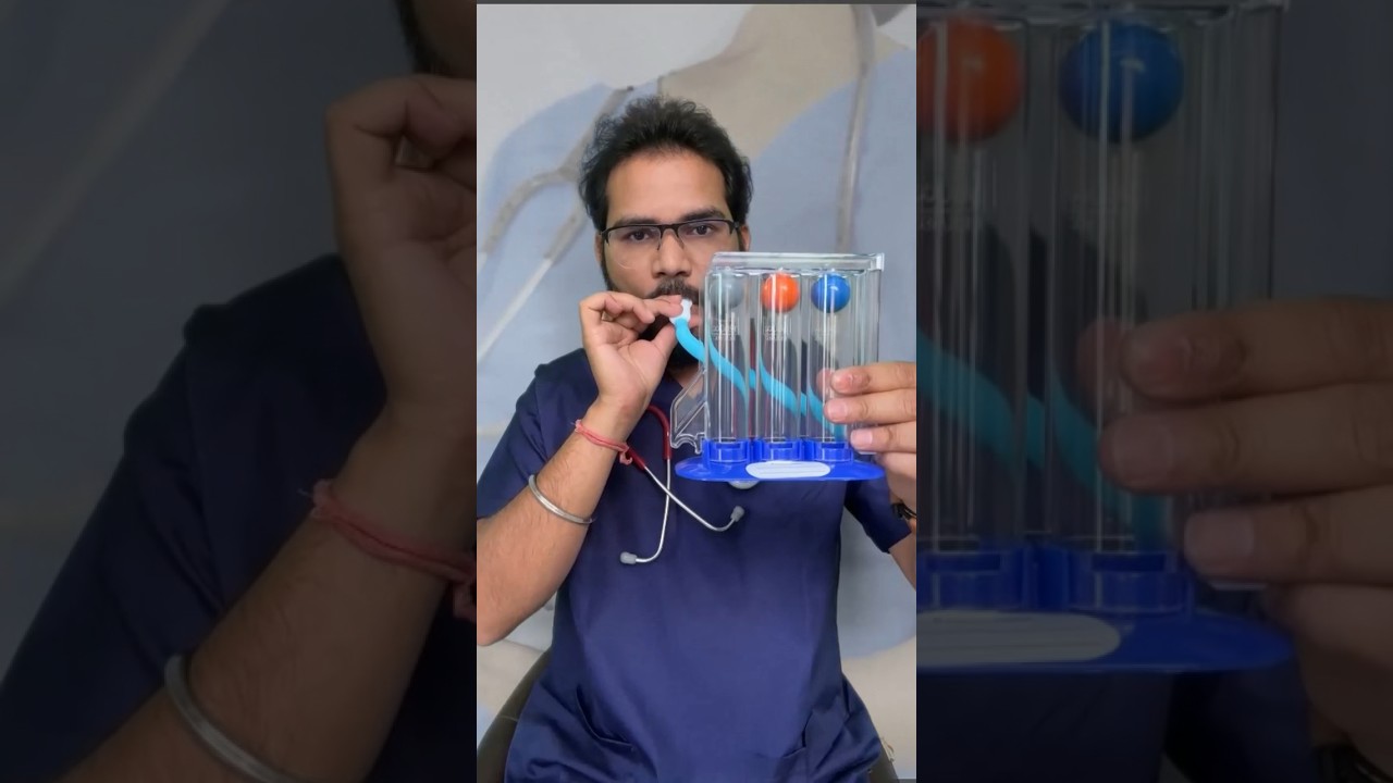 (542) Let&rsquo;s Learn- Respiratory exerciser or incentive spirometry demonstration #vooglycoaching #sahu