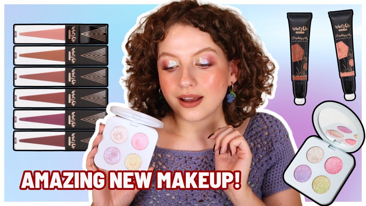 Протестирована новая инди-косметика! Помады и румяна What's Up Beauty и палетка мерцающих теней N...