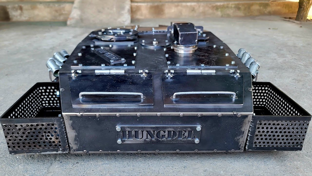 Homemade tank 1/6, part7, update body | rc action homemade