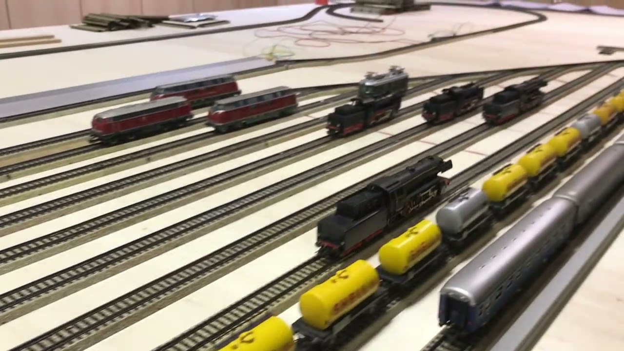 Schattenbahnhof 1. Test, Märklin M analog, Tams-Steuerung