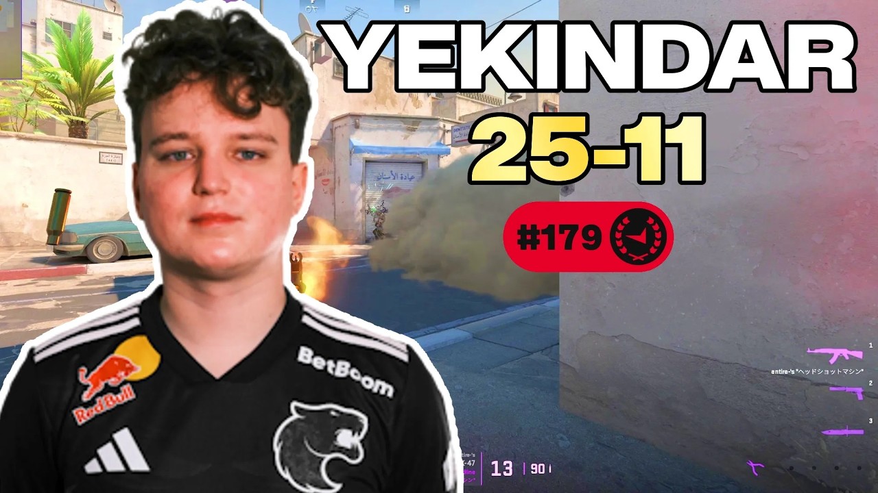 YEKINDAR 25-11 с чоппером EU FACEIT POV (Dust 2) | 4243 ЭЛО