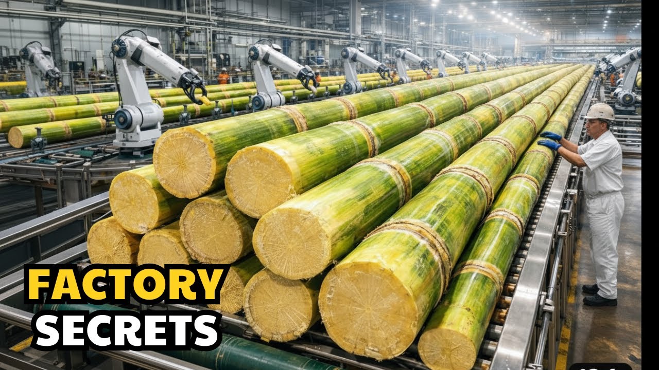 Inside a Sugarcane Factory Running at Massive Production Scale