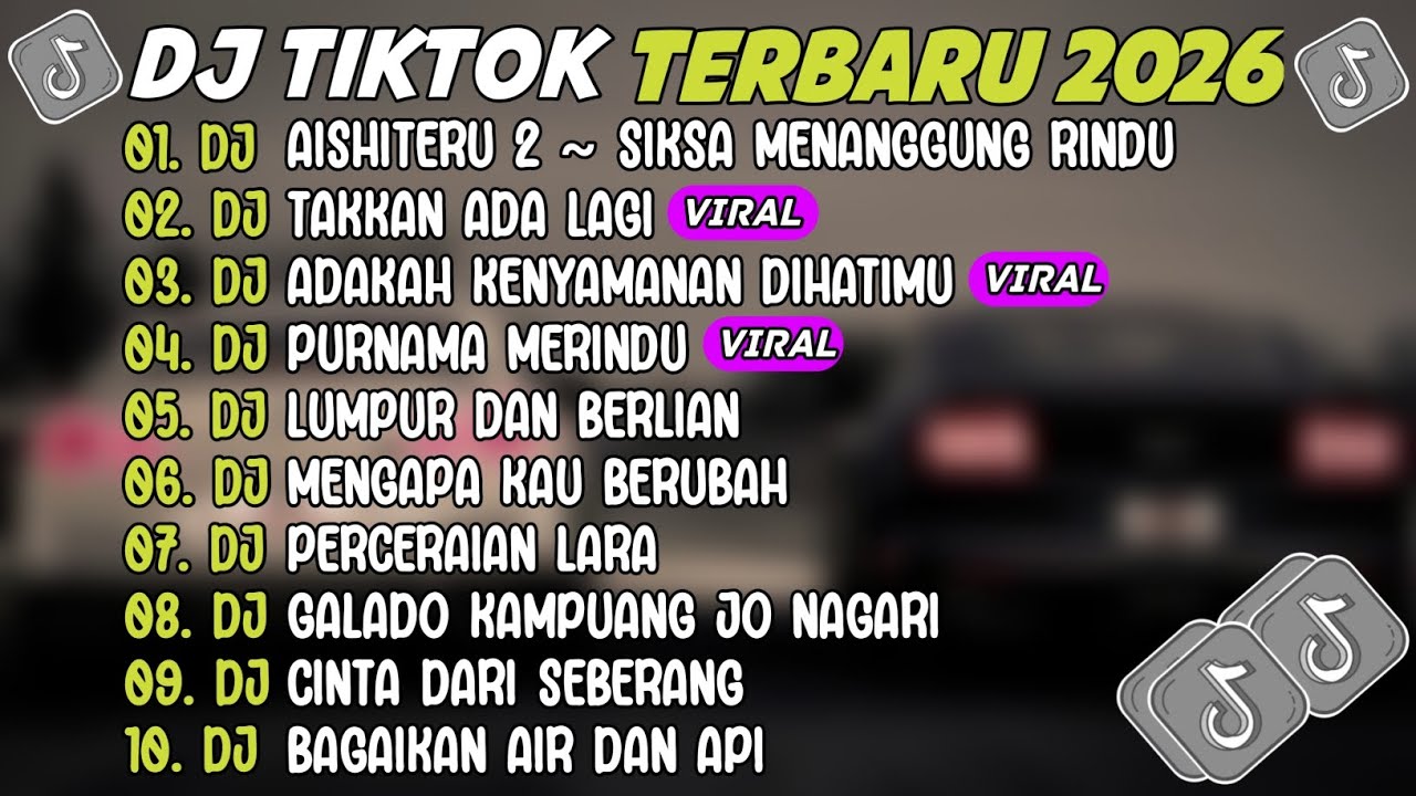 DJ TIKTOK TERBARU 2025 ~ DJ AISHITERU 2 ~ SIKSA MENANGGUNG RINDU🎵DJ TAKKAN ADA LAGI🎵FULL ALBUM